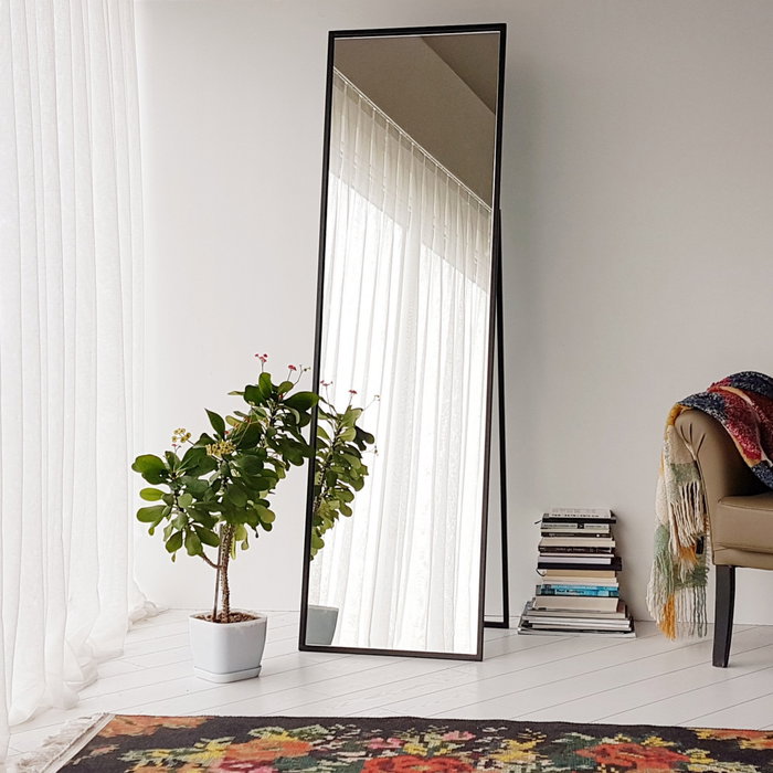 Hanah Home Espejo Cheval Cool Ayna Negro 170x50cm